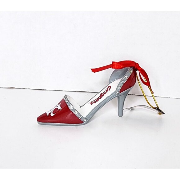NWT Washington State Cougars High Heel Shoe Christmas Ornament Team Sports - Picture 2 of 8